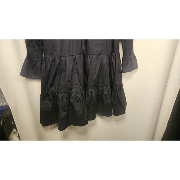 Tuckernuck Pomander Place Dress Blue Striped Kenzo Mini Size Small Tiered - Picture 6 of 9